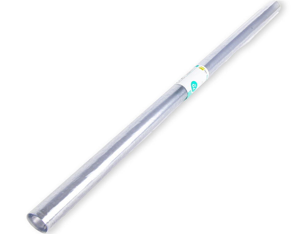 ROLO PLASTICO FORRA LIVROS, 0,45 MT X 2 MT. 80 MICRONS