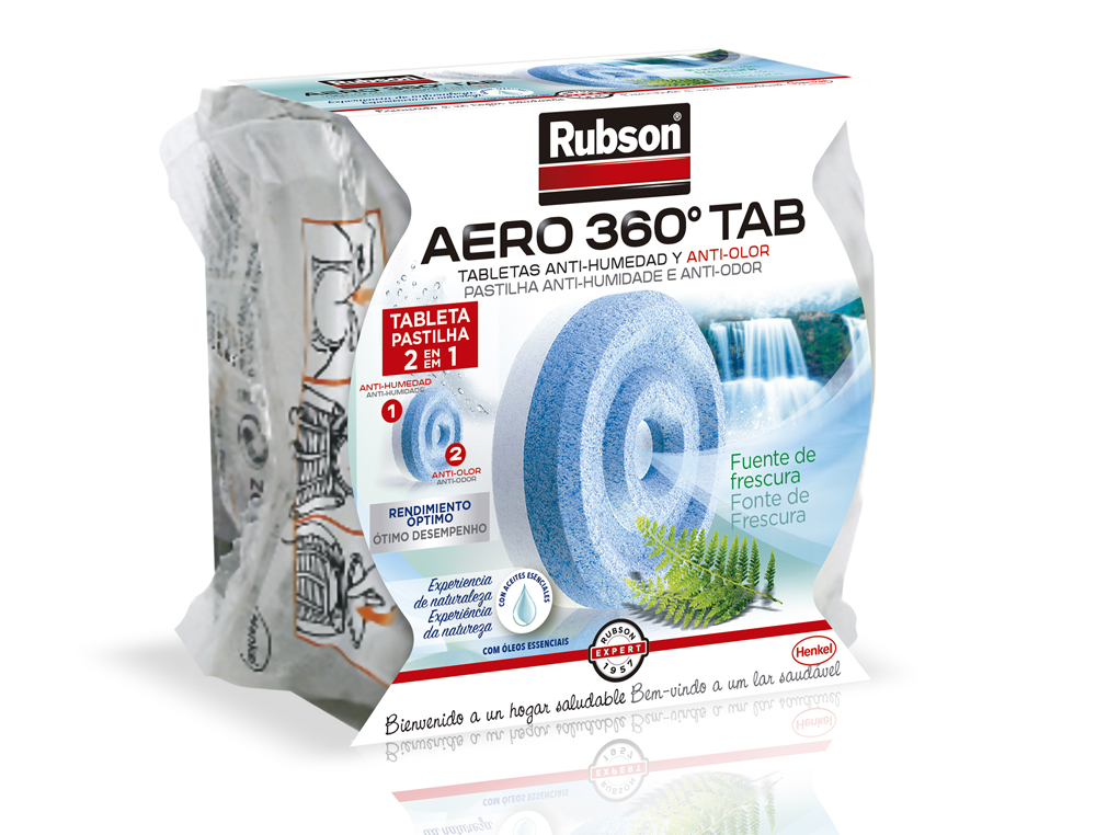 DESUMIDIFICADOR RUBSON AERO 360 AROMATERAPIA FRUTA RECARGA EM PASTILHA