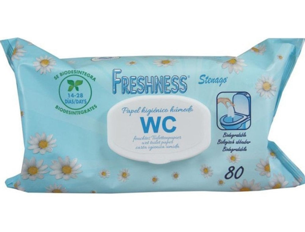 TOALHITA FRESHNESS PACK COM TAMPA DE 80 UNIDADES
