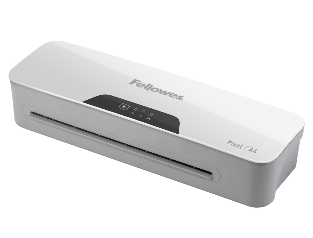 PLASTIFICADORA FELLOWES PIXEL DIN A4 2 ROLOS SISTEMA ANTI-ENCRAVAMENTO DESLIGA AUTOMATICAMENTE ATE 125 MICRONS