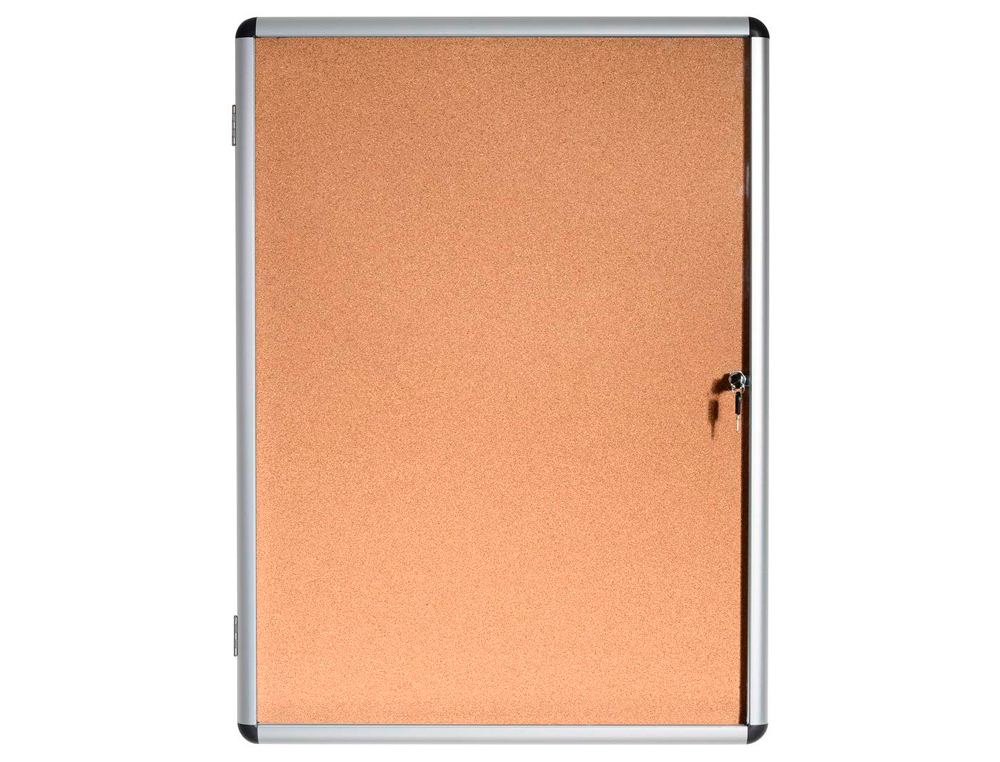 VITRINA DE ANUNCIOS BI-OFFICE FUNDO EM CORTICA MOLDURA EM ALUMINIO 72X98,1 CM
