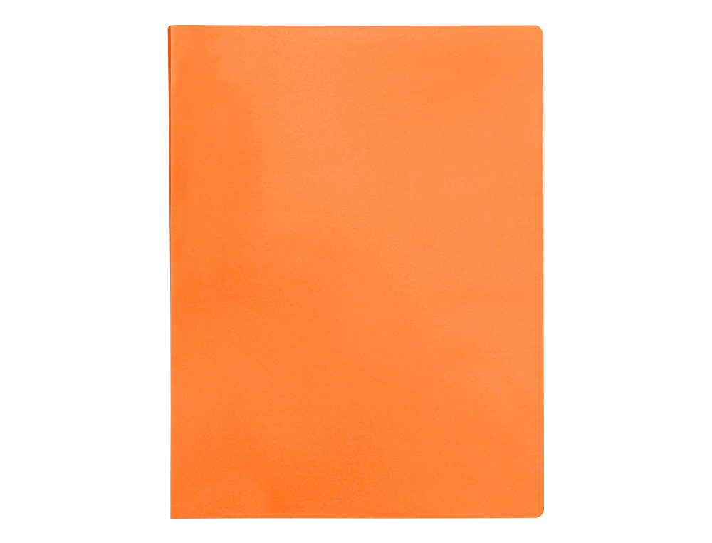 CAPA CATALOGO LIDERPAPEL 60 BOLSAS POLIPROPILENO DIN A4 LARANJA FLUOR OPACO