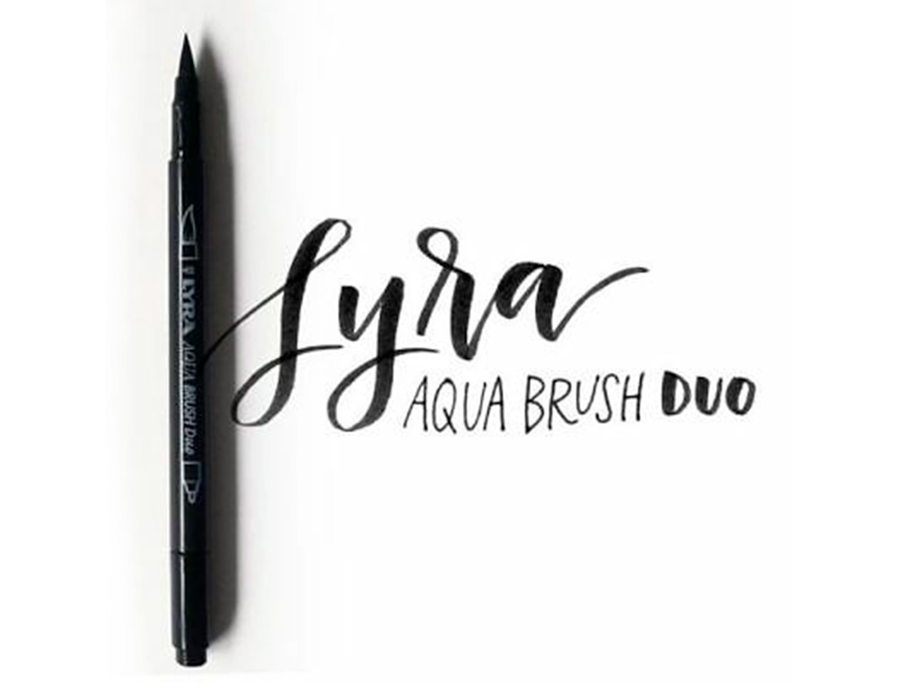 MARCADOR LYRA AQUA BRUSH AGUARELAVEL DUPLA PONTA E PINCEL TONS CINZAS BLISTER DE 6 UNIDADES SORTIDAS