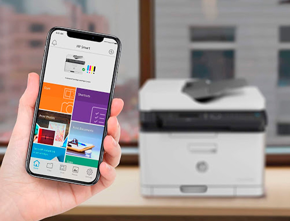 MULTIFUNCOES HP COLOR LASER 179FNW FAX ETHERNET WIFI 18 PRETO 4 COLOR PPM BANDEJA 150 FOLHAS SCANNER COPIADORA IMPRESSOR