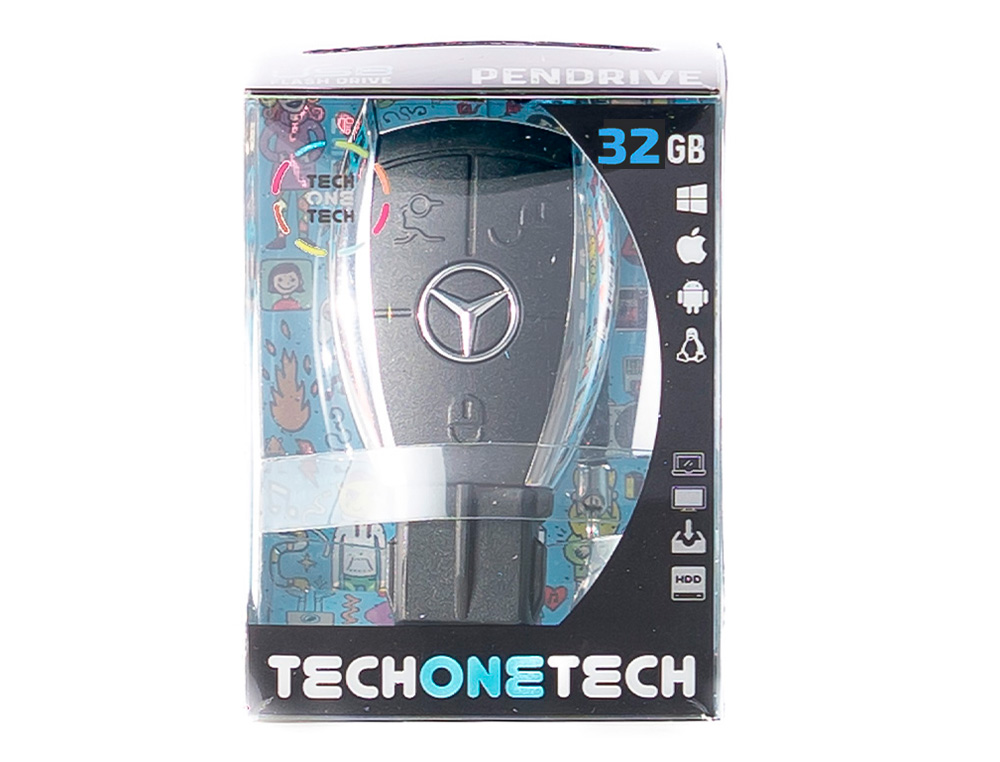 PEN DRIVE USB TECH ONE TECH CHAVE MERCEDES 32 GB