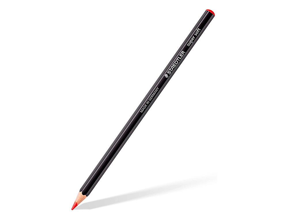 LAPIS DE COR STAEDTLER SUPER SOFT CAIXA METALICA DE 12 CORES SORTIDAS