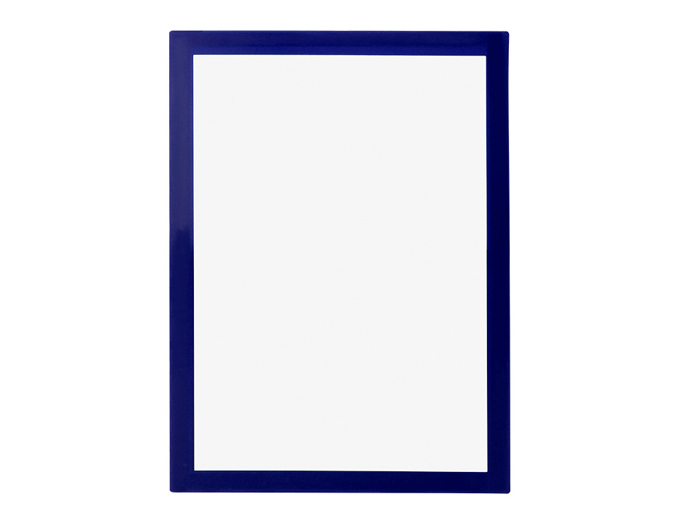 MOLDURA PORTA ANUNCIOS LIDERPAPEL MAGNETICA DIN A4 SUPORTE ADESIVO REMOVIVEL COR AZUL