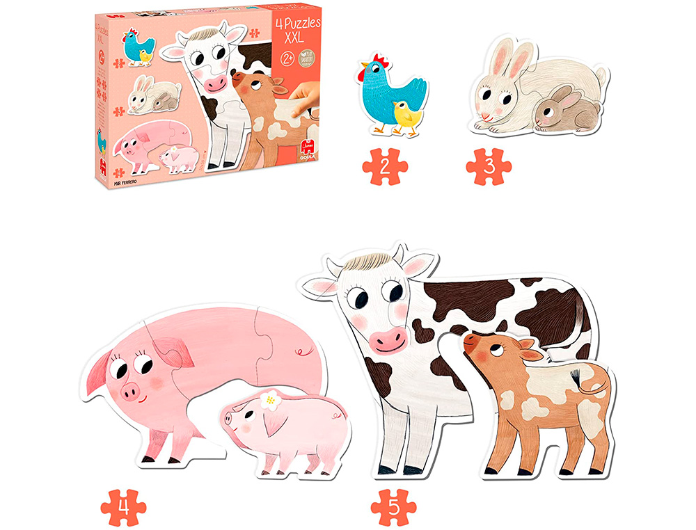 PUZZLE GOULA XXL MAES E BEBES 18 PECAS