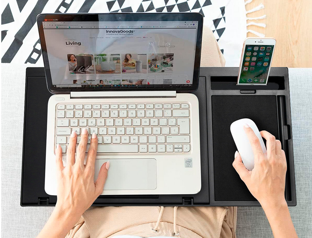 SUPORTE Q-CONNECT LARGO PARA PORTATIL MOVEL RATO ATE 17
