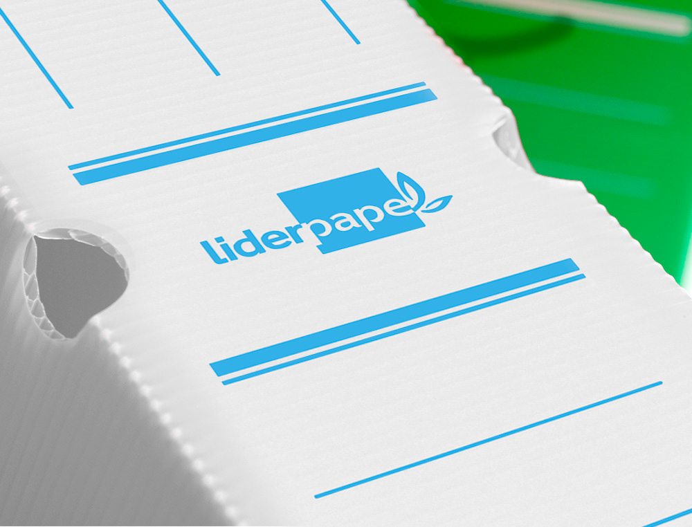 CAIXA PARA ARQUIVO MORTO LIDERPAPEL EM POLIPROPILENO BRANCO FORMATO 360X260X100 MM