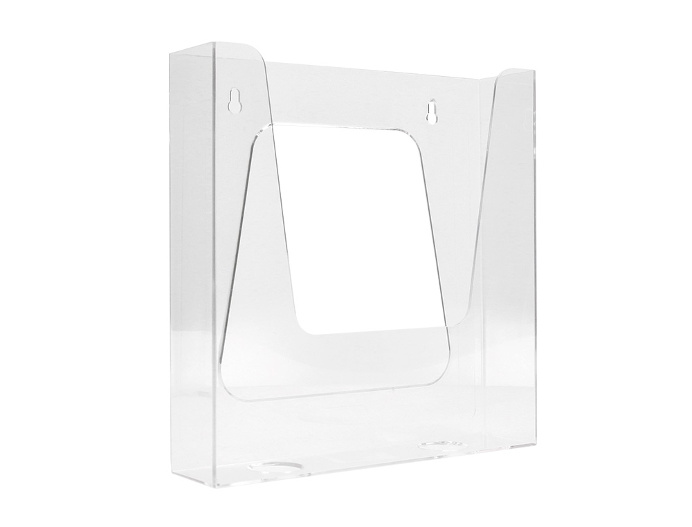 EXPOSITOR DE PAREDE ARCHIVO 2000 METACRILATO UM COMPARTIMENT0 DIN A4 TRANSPARENTE 225X50X244 MM
