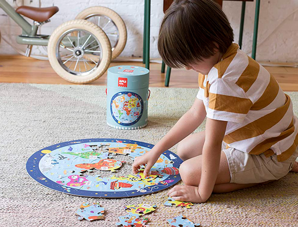 PUZZLE APLI CIRCULAR MAPA MUNDO 48 PECAS