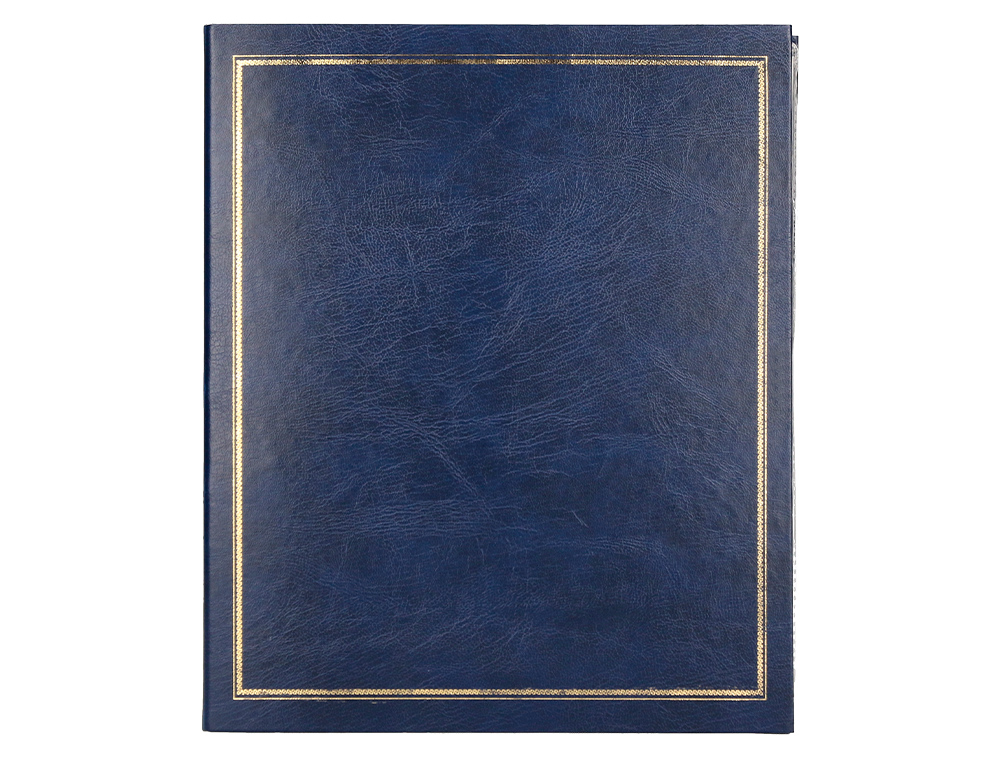 ALBUM DE FOTOS LIDERPAPEL ANEIS SERIE CLASSIC COM 20 FOLHAS AUTOADESIVAS COR AZUL