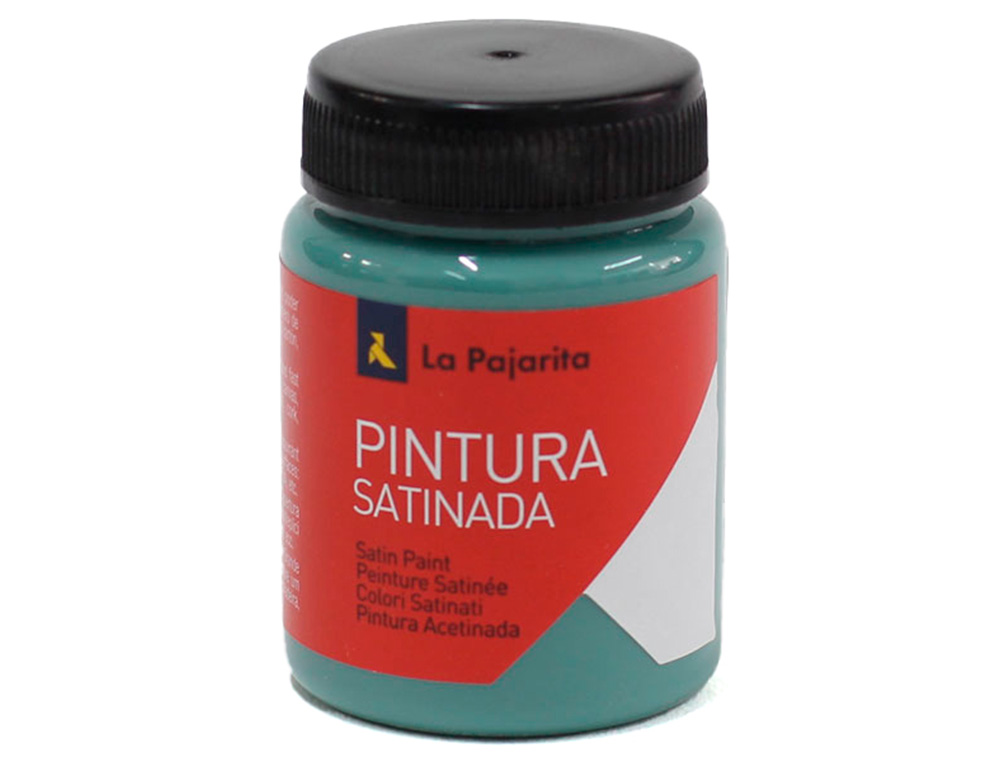 PINTURA LATEX LA PAJARITA ACETINADA L-39 FRASCO 35 ML VERDE JADE