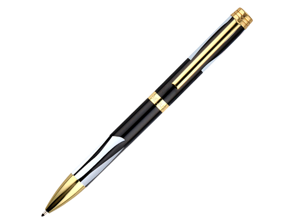 ESFEROGRAFICA BELIUS DUALITA CORPO PRETO DESENHO BRANCO TINTA AZUL CAIXA DESIGN