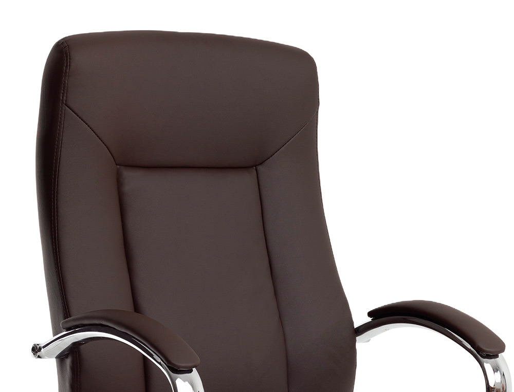 CADEIRA DE DIRECAO Q-CONNECT VERONA IMIT DE PELE BASE METAL ALT MAX 1210 MM LARG 650 MM PROF 730 MM RODAS PREMIUM COR CA