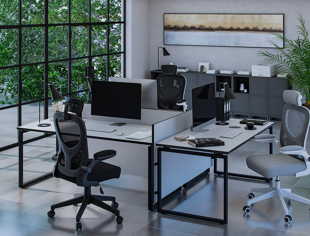 CADEIRA ERGONOMICA Q-CONNECT PALERMO MALHA BASE NYLON ALT MAX 1300 MM LARG 610 MM PROF 600 MM RODAS PREMIUM COR BRANCO/P
