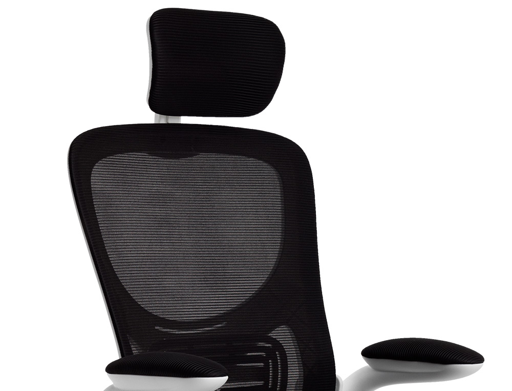 CADEIRA ERGONOMICA Q-CONNECT PALERMO MALHA BASE NYLON ALT MAX 1300 MM LARG 610 MM PROF 600 MM RODAS PREMIUM COR BRANCO/P