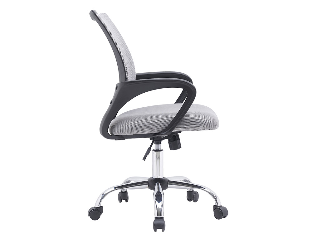 CADEIRA DE ESCRITORIO Q-CONNECT SIENA MALHA BASE METALICA ALT MAX 1000 MM LARG 560 MM PROF 570 MM RODAS PREMIUM COR CINZ