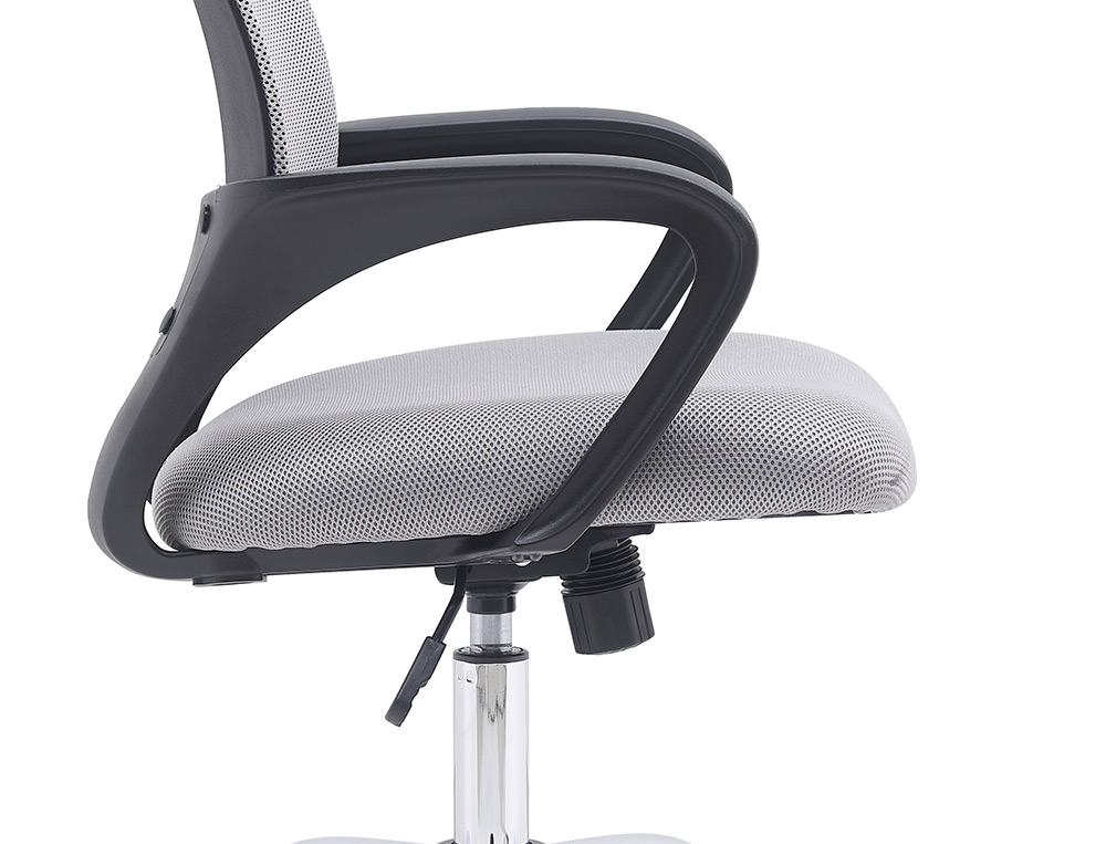 CADEIRA DE ESCRITORIO Q-CONNECT SIENA MALHA BASE METALICA ALT MAX 1000 MM LARG 560 MM PROF 570 MM RODAS PREMIUM COR CINZ