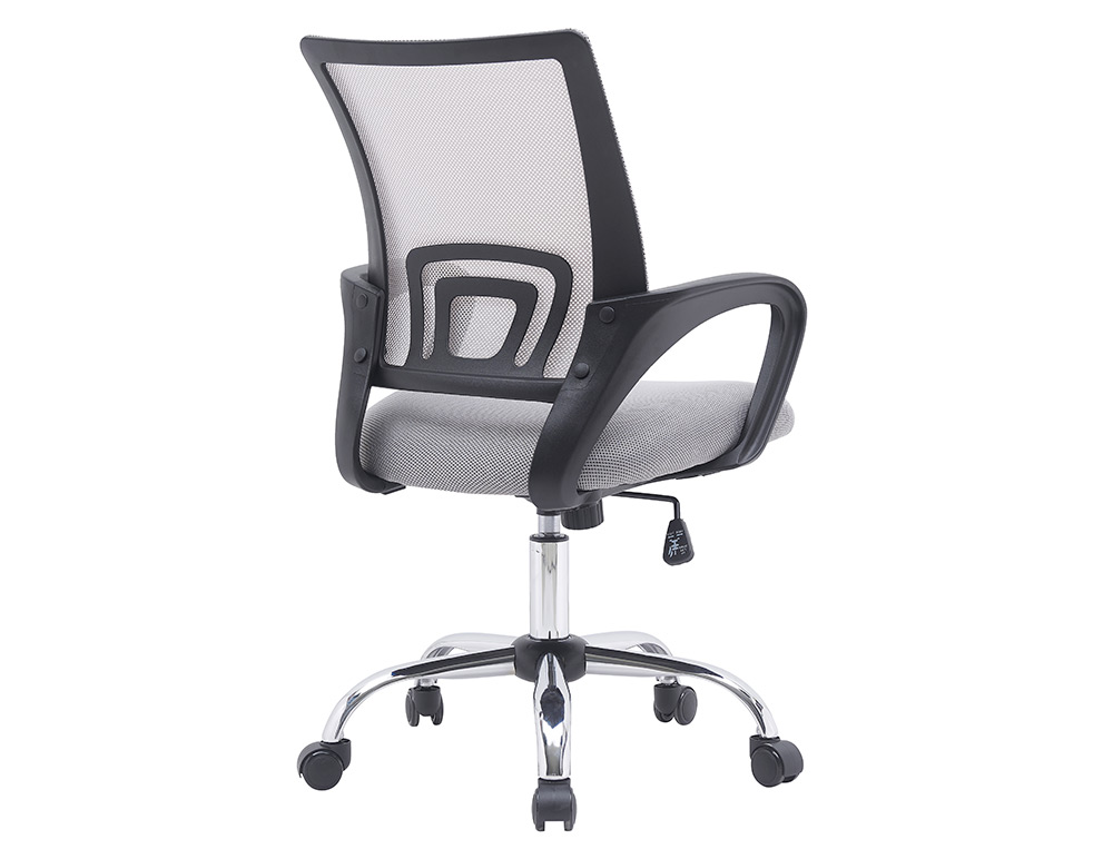 CADEIRA DE ESCRITORIO Q-CONNECT SIENA MALHA BASE METALICA ALT MAX 1000 MM LARG 560 MM PROF 570 MM RODAS PREMIUM COR CINZ