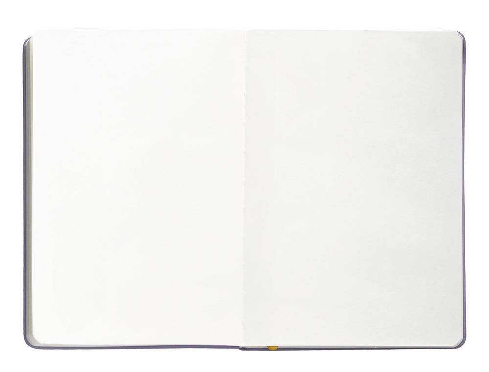 CADERNO COM ELASTICO ANTARTIK NOTES CAPA DURA A5 LISO ROXO E AMARELO 100 FOLHAS 80 GR FSC
