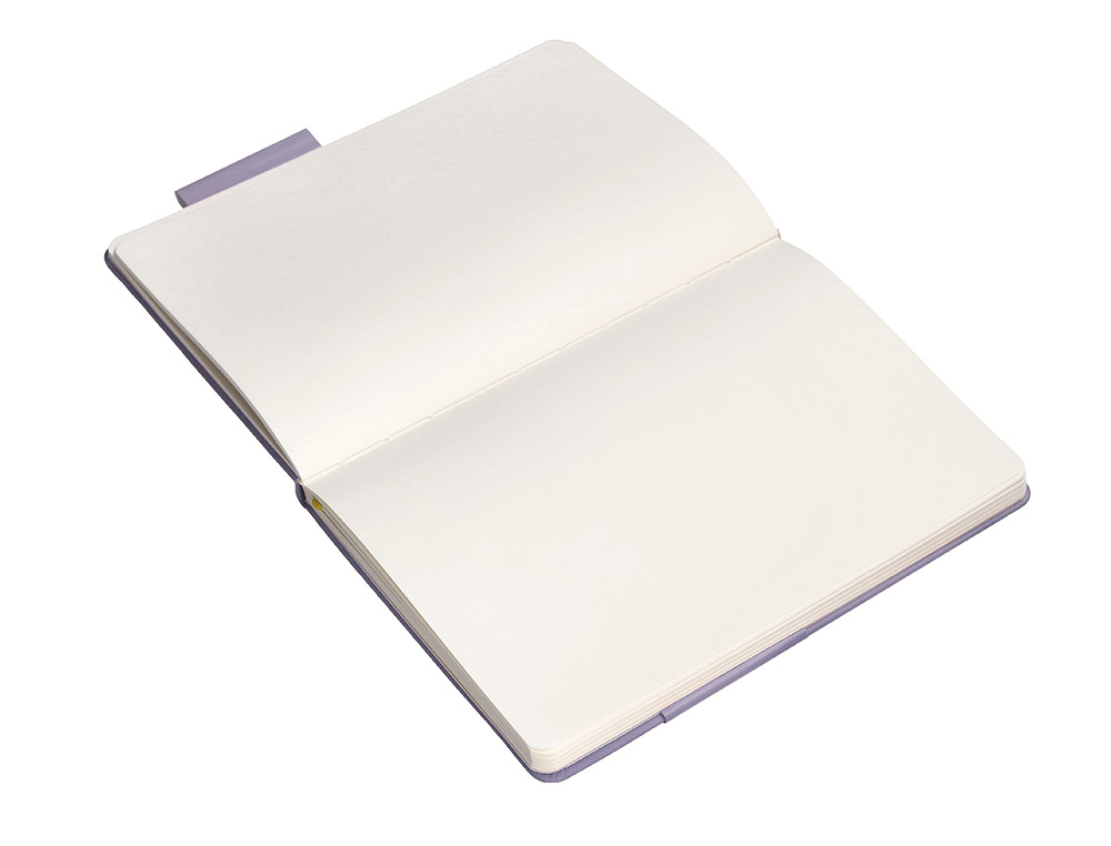 CADERNO COM ELASTICO ANTARTIK NOTES CAPA DURA A5 LISO ROXO E AMARELO 100 FOLHAS 80 GR FSC