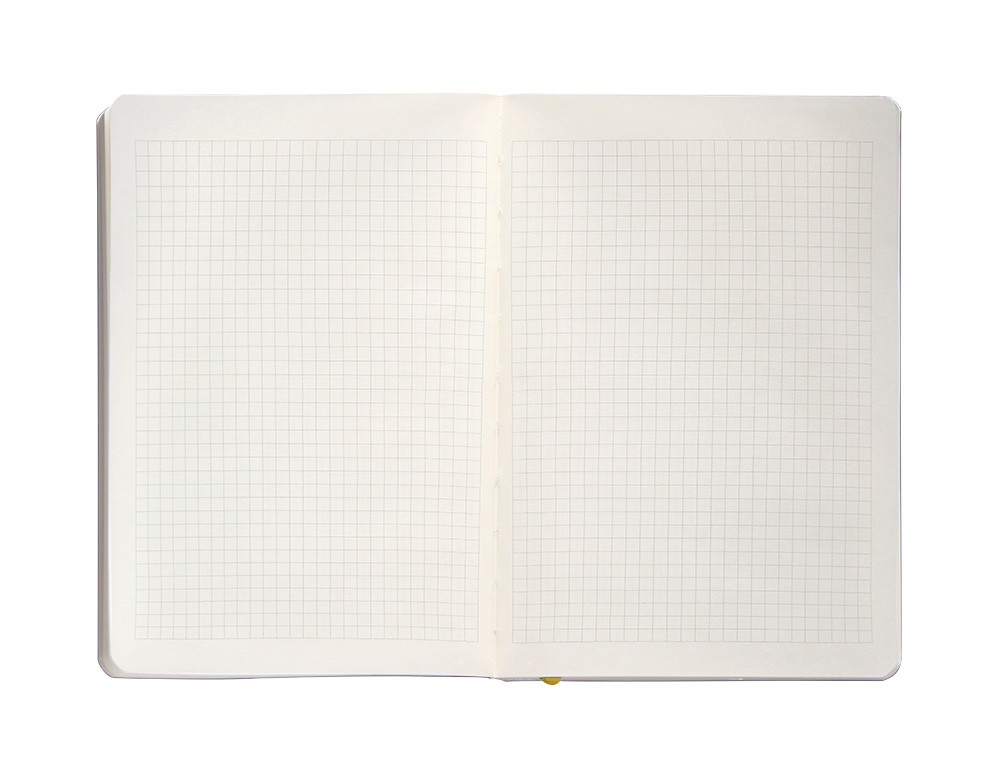 CADERNO COM ELASTICO ANTARTIK NOTES CAPA MOLE A5 QUADRICULADO ROXO E AMARELO 80 FOLHAS 80 GR FSC