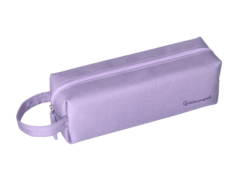 ESTOJO ESCOLAR LIDERPAPEL RETANGULAR COM ASA 210X70 MM VERDE AQUA