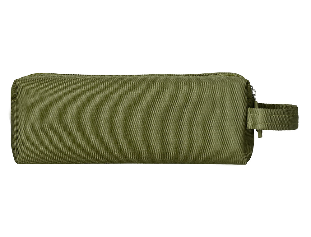 ESTOJO ESCOLAR LIDERPAPEL RETANGULAR COM ASA 2 FECHOS 210X80 MM VERDE MILITAR