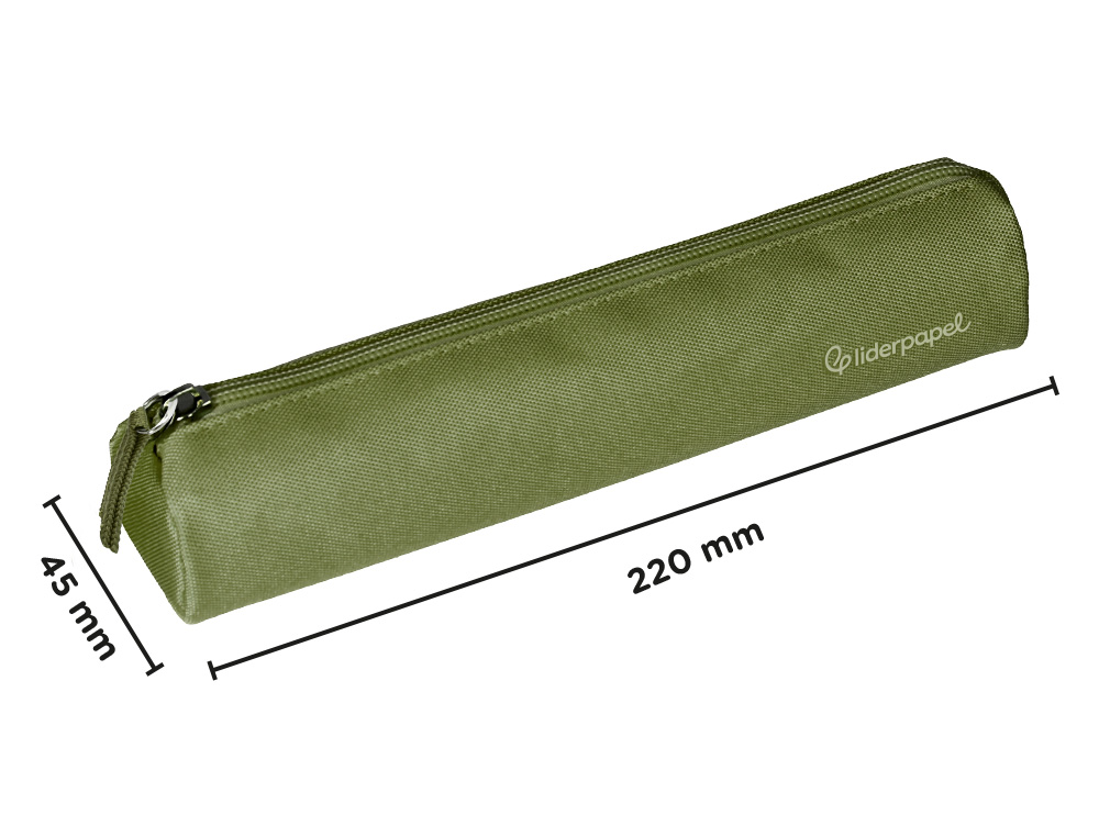ESTOJO ESCOLAR LIDERPAPEL CILINDRICO ESTREITO 220X45 MM ROSA