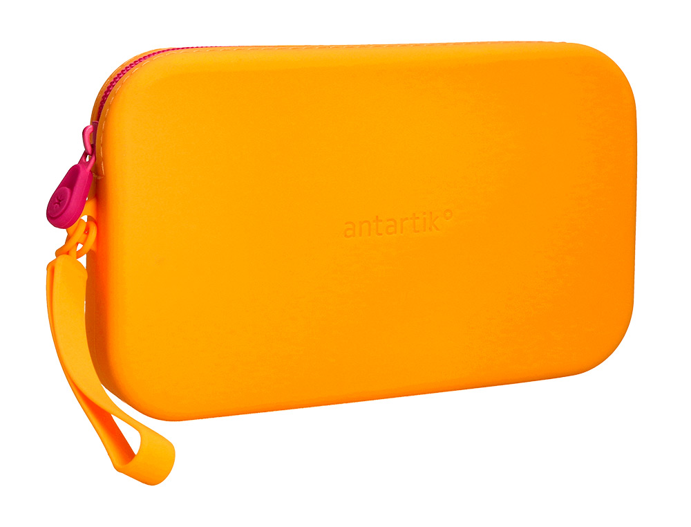 ESTOJO ESCOLAR ANTARTIK TROPICAL DIVE SILICONE SOFT RETANGULAR 190X120X25 MM EXPOSITOR DE 8 UNIDADES