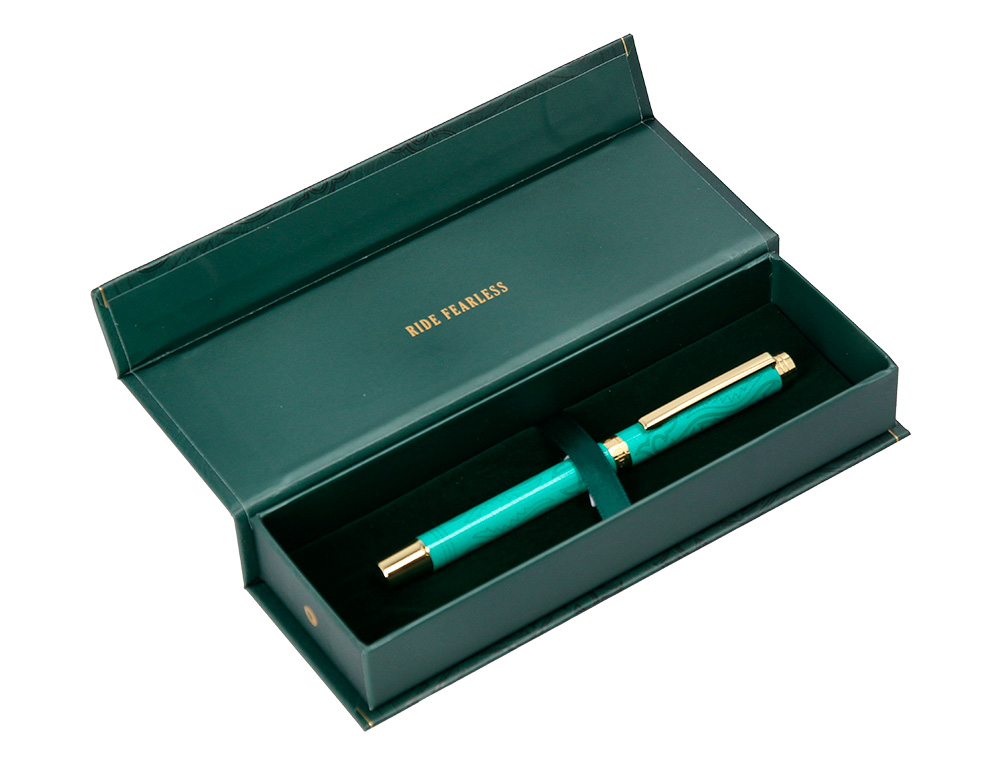 ROLLER BELIUS WILD WEST ALUMINIO COR VERDE DOURADO TINTA COR PRETO CAIXA DE DESIGN