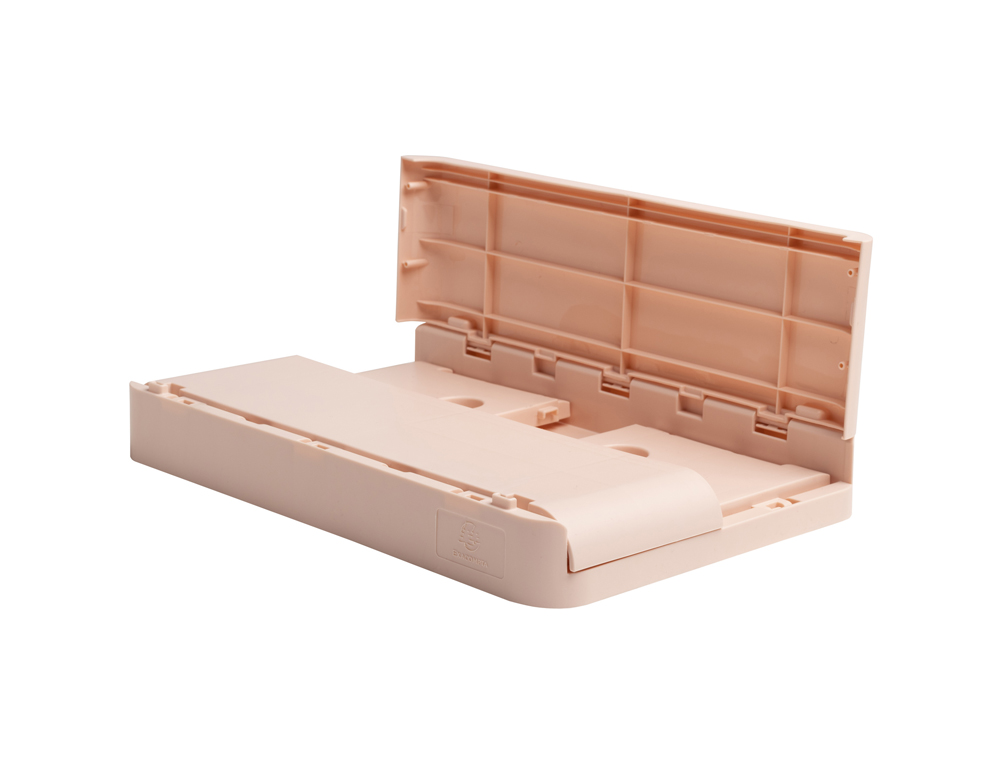 CAIXA DOBRAVEL EXACOMPTA MIDI SKANDI POLIPROPILENO RECICLADO COR NUDE 276X188X120 MM