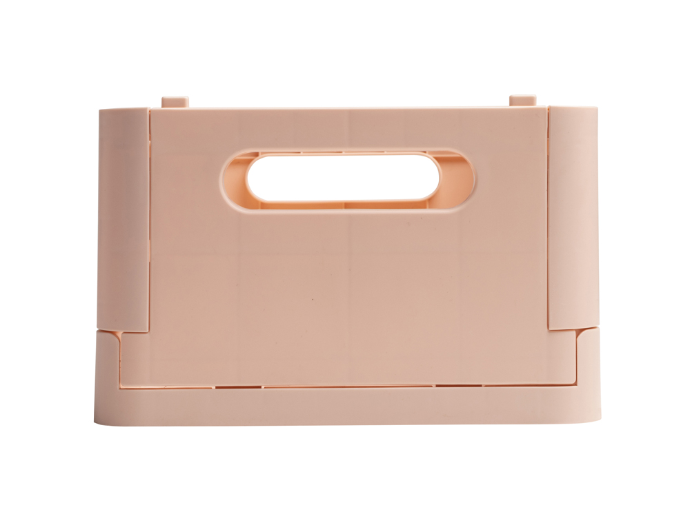 CAIXA DOBRAVEL EXACOMPTA MIDI SKANDI POLIPROPILENO RECICLADO COR NUDE 276X188X120 MM