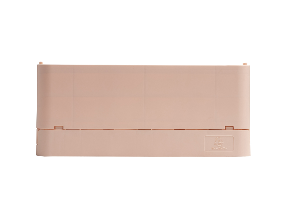 CAIXA DOBRAVEL EXACOMPTA MIDI SKANDI POLIPROPILENO RECICLADO COR NUDE 276X188X120 MM