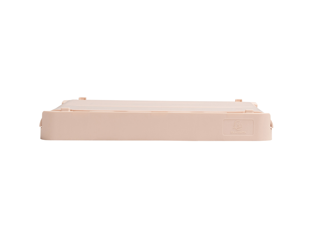 CAIXA DOBRAVEL EXACOMPTA MIDI SKANDI POLIPROPILENO RECICLADO COR NUDE 276X188X120 MM
