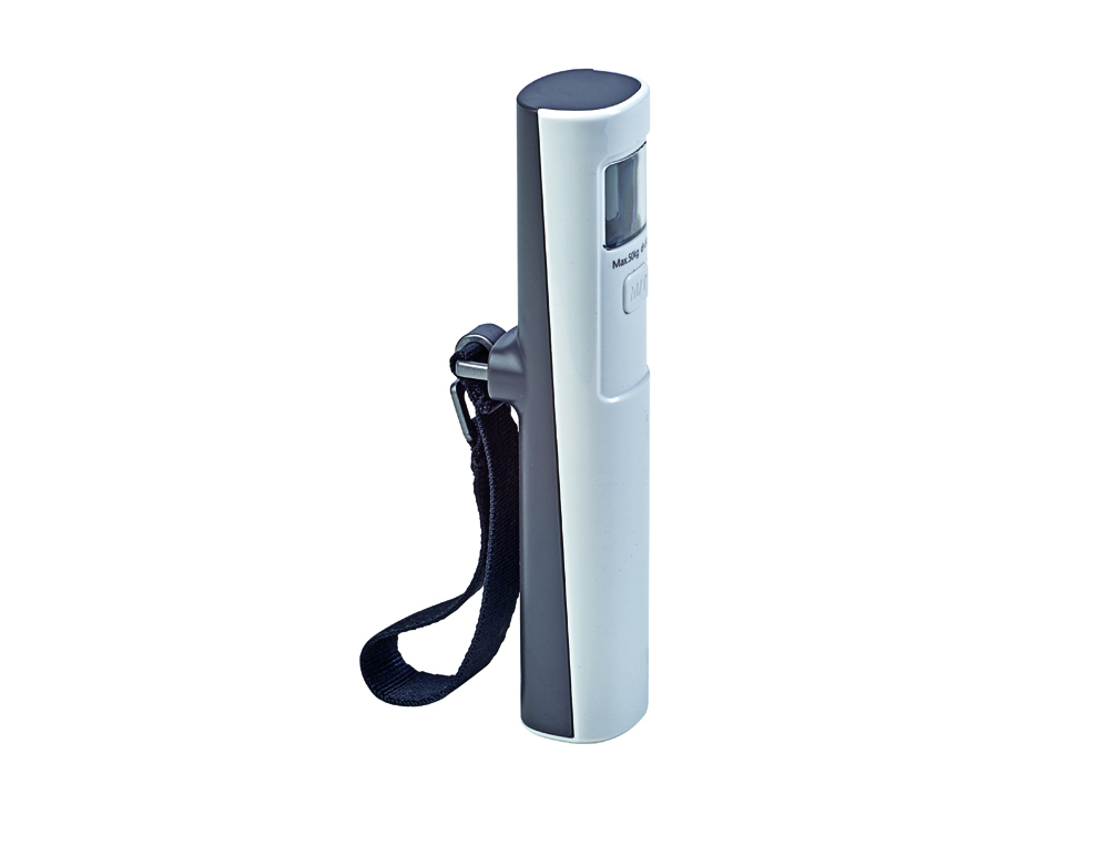 BALANCA PARA BAGAGEM MAUL TREK 50 KG FIVELA COM GANCHO ACO INOXIDAVEL CARGA POR AGITACAO COR BRANCO 190X60X40 MM