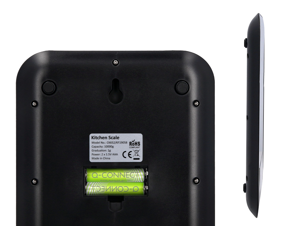 BALANCA PRECISAO Q-CONNECT DIGITAL COM ECRA LCD PRECISAO 1 GR CAPACIDADE DE 5 GR A 10 KG 215X165X16MM