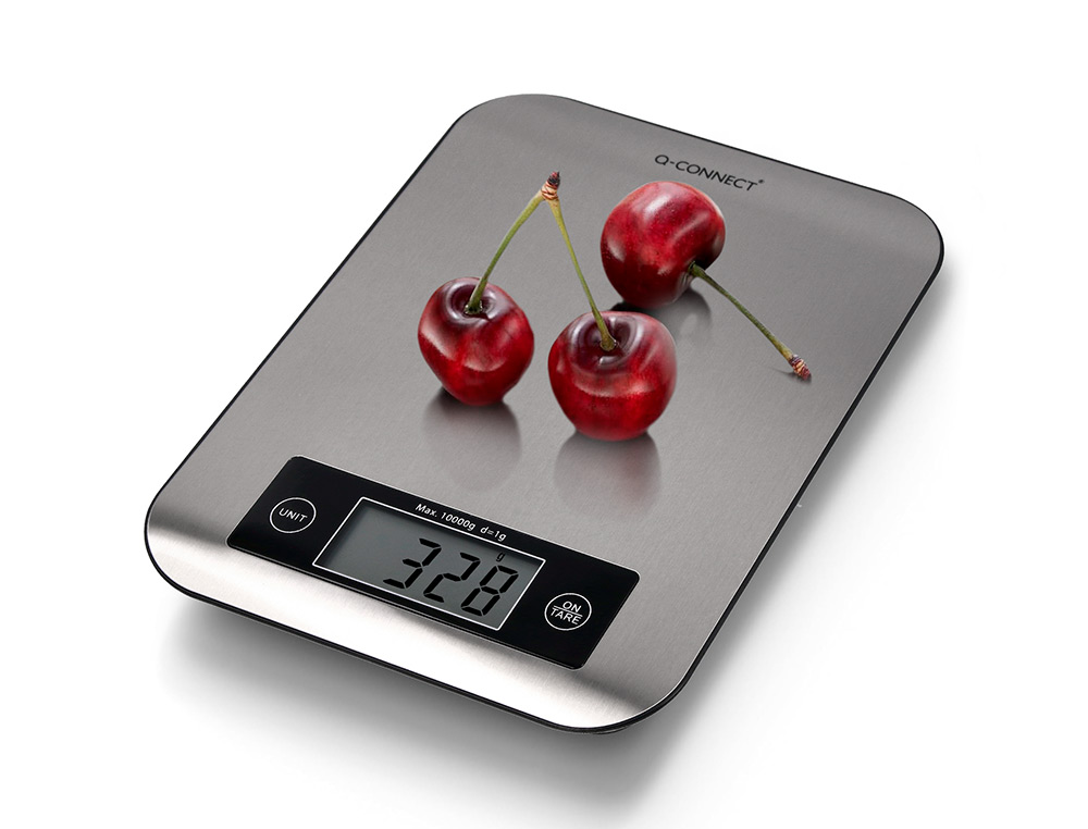 BALANCA PRECISAO Q-CONNECT DIGITAL COM ECRA LCD PRECISAO 1 GR CAPACIDADE DE 5 GR A 10 KG 215X165X16MM