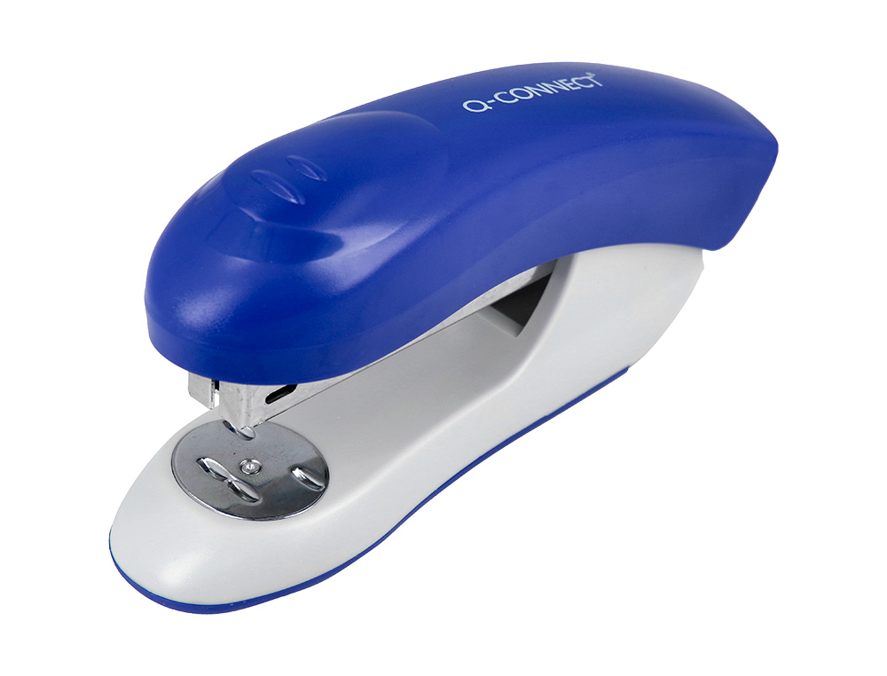 AGRAFADOR Q-CONNECT KF14205 PLASTICO ABS AZUL CAPACIDADE 20 FOLHAS