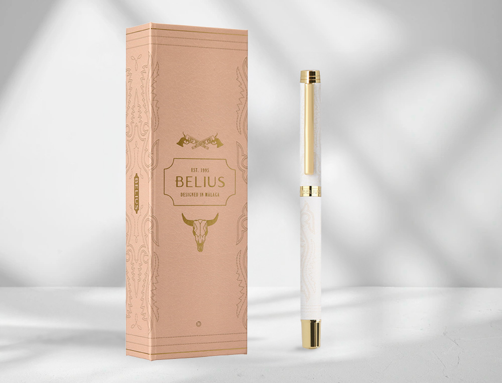 ROLLER BELIUS WILD WEST ALUMINIO COR TURQUESA DOURADO TINTA COR PRETA CAIXA DE DESIGN
