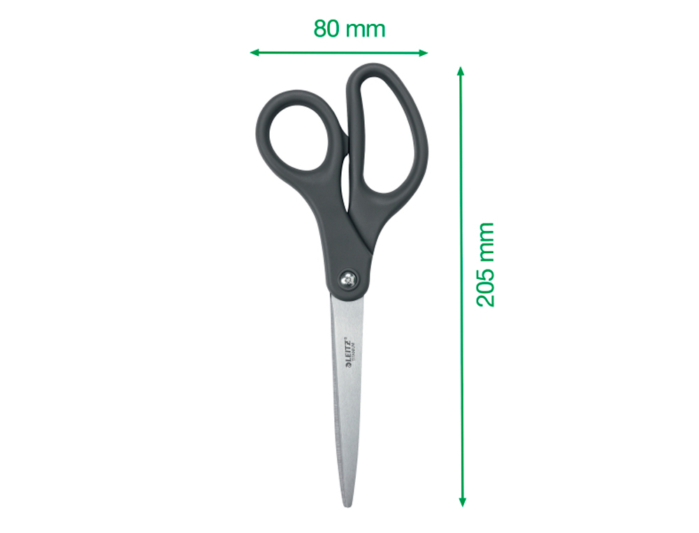 TIJERA OFICINA LEITZ 20,5 CM TITANIO COLOR GRIS OSCURO