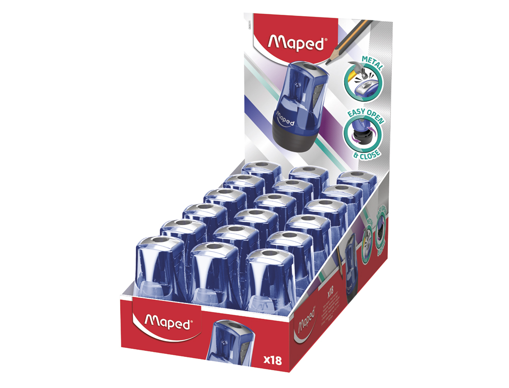 APARA LAPIS MAPED METÁLICO TONIC 1 USO COM DEPÓSITO