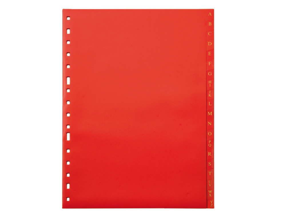 SEPARADOR LIDERPAPEL PLASTICO ALFABETICO A-Z QUARTO