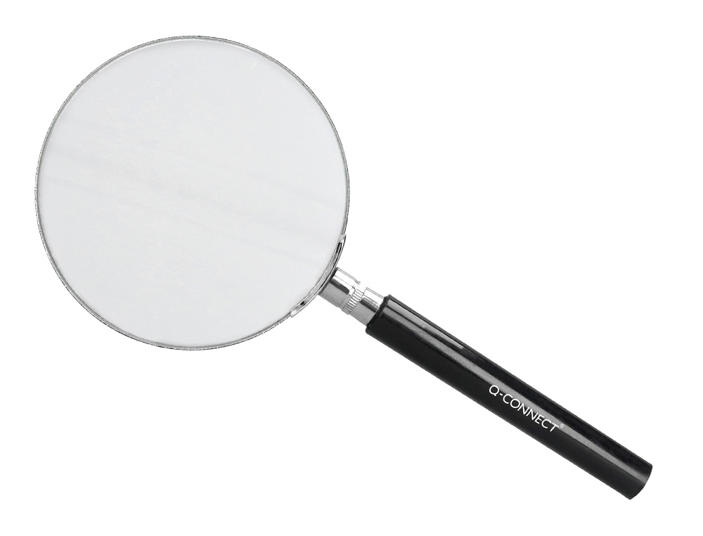 LUPA CRISTAL Q-CONNECT ARO METALICO - 89 MM