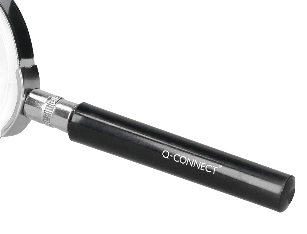 LUPA CRISTAL Q-CONNECT ARO METALICO - 89 MM