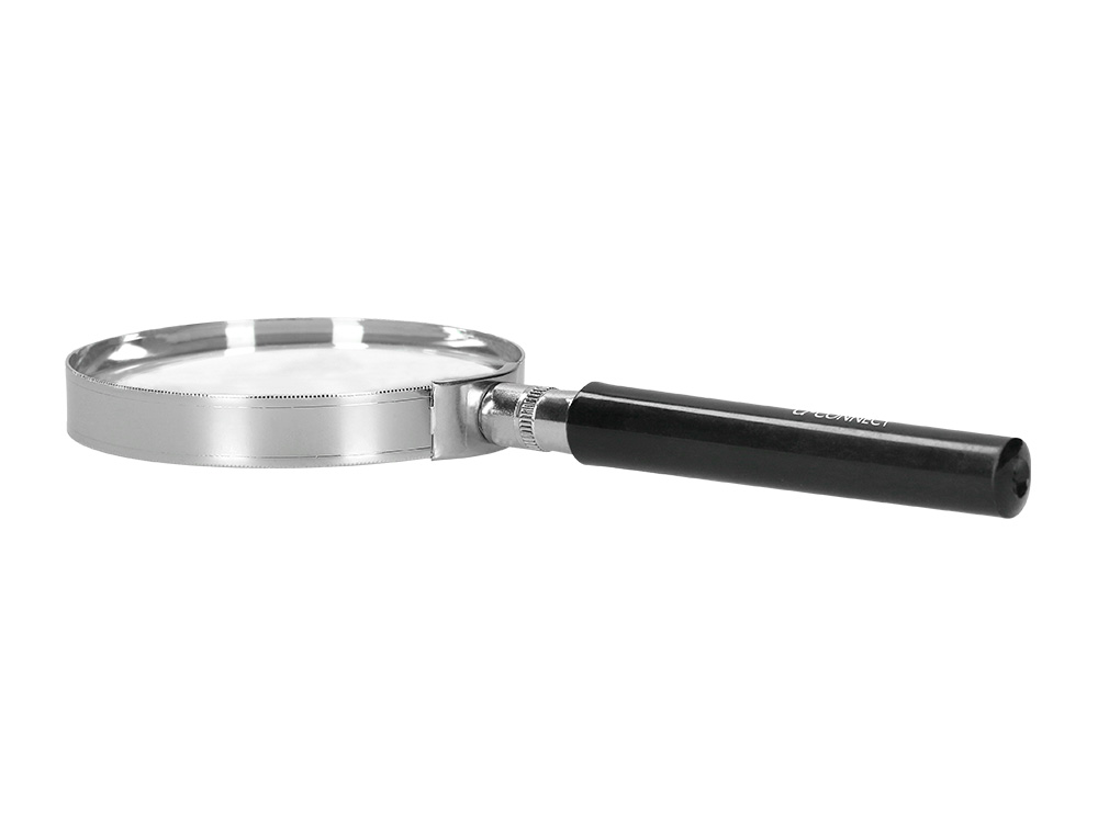 LUPA CRISTAL Q-CONNECT ARO METALICO - 89 MM