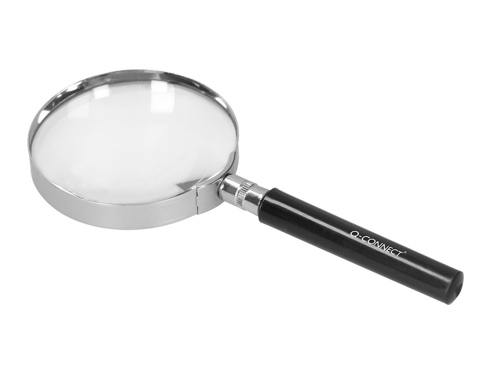 LUPA CRISTAL Q-CONNECT ARO METALICO - 89 MM