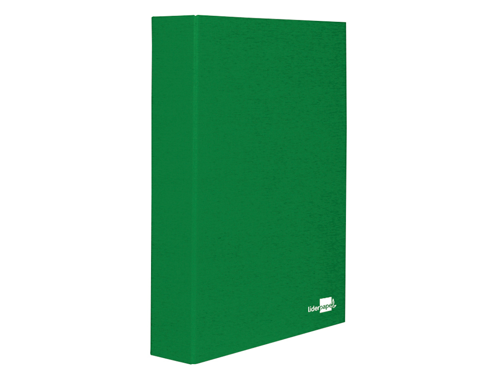 CAPA LIDERPAPEL PAPER COAT 4 ANEIS 25 MM FORRO PVC FOLIO VERDE